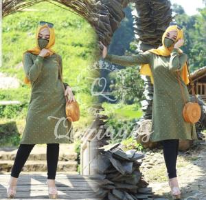 Cod☑️Tunik Onde 2 Ukuran L-Xl Free Masker Matt Babyterry Tunik Ouziagoz Tunik Terbaru Tunik Kekinian Tunik Lengan Panjang Good Quality