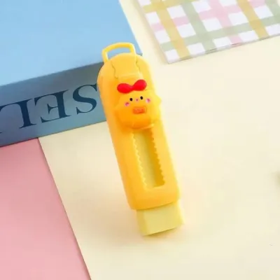 Penghapus Pensil Mekanik Push Eraser Karakter Panda Unicorn Panda putih Desain Lucu dan Menarik untuk Anak-anak