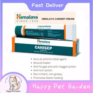 Himalaya Canisep Cream 30g Cat/Dog/Pets(CutsDry/Moist Eczema Ringworm Fungus)Ubat Luka / Ubat Kurap Kucing皮肤瘙痒皮炎干湿藓擦伤
