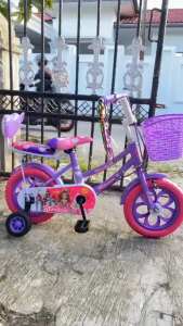 SEPEDA MINI KERANJANG ANAK PEREMPUAN MN 11 BAN EVA 12 INCH TERMURAH ADA PENUTUP RANTAI