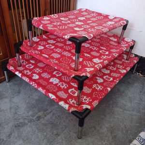 Cooling Pet Elevated Cat Dog Bed Portable Detachable Raised Pet Cots for Indoor & Outdoor Travel Camping Dog Pet Supplies