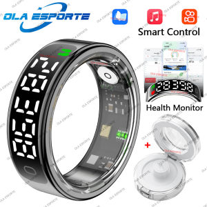 2025 New Smart Ring Men Women LED Display Screen Heart Rate Blood Oxygen Monitor Waterproof Ring Multi Sports Modes rings Pk R11