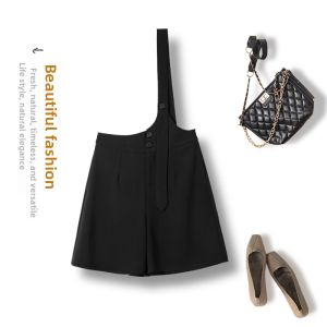 Tiiwgjiy | Ice Silk Single Shoulder Strap Shorts Womens Summer Thin High Waist Fourths Pants Outerwear Chiffon Three-quarters Length