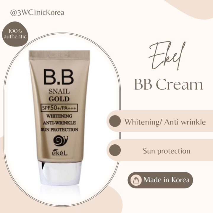 EKEL Snail Gold BB Cream SPF50+ PA+++ 50ml | Lazada PH