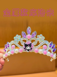 Frozen Princess Crown Headband Childrens Performance Girls Crown Kindergarten Three Kitty Headwear Girls Accessories
