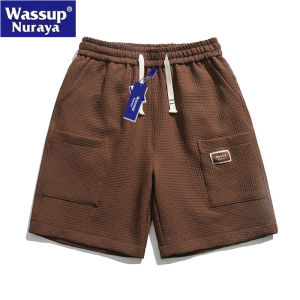 Quần Short Nam Cotton Nguyên Chất WASSUP Nuraya Quần Thể Thao Thường Ngày Mùa Hè Quần Năm Điểm Phong Cách Mới Cổ Điển Quần Dài Vừa Phải