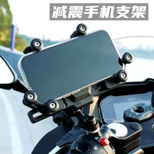 Universal Motorcycle Phone Holder Adjustable Mobile Cellphone Mount Non-slip Shock Absorption Phone Holder for Motorcycle