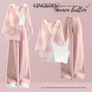 NUMEN BUTTON | Sweet Style Lazy Sun-Protection Younger-Looking Loose And Slimming Suit