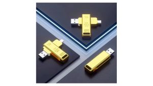 [INTRODUCTORY SALE!] Flash USB 64GB 128GB High-speed USB3.0 Creative Gold Bar Waterproof High-end Yellow Gold USB Flash