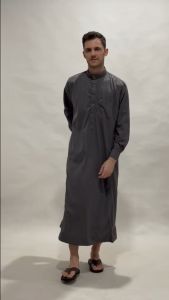 Gamis Pria Jubah Laki Laki Embos Dengan Lengan Panjang New President Series Cocok Untuk Remaja dan Dewasa