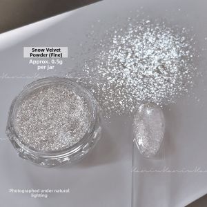 Fine Sparkle Opal Glitter Nail Snow Velvet Gel