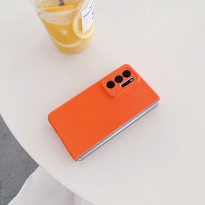 Ultra-Thin Transparent Protective Case for OPPO Find N2 Foldable Screen Mobile Phone Shell Womens Style Anti-Fall Simple Frame