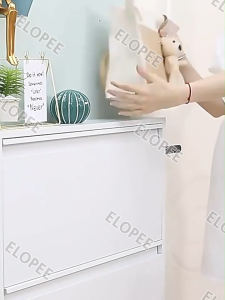 Shoe Cabinet Multi-Layer Wall Mounted Metal Shoe Rack Cabinet Organizer Storage Cabinet