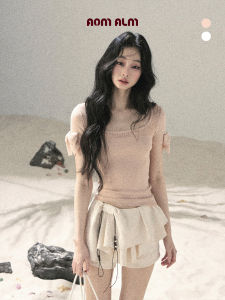 SHAOYEYAN | Shoulder-fitting Short Sleeve Hollow T-shirt