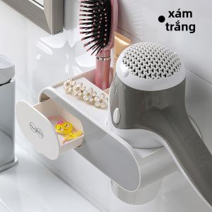 Kệ Đựng Máy Sấy Tóc Treo Tường Không Cần Khoan
