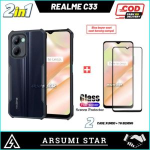 PROMO PAKET MURAH 2 IN 1 CASE REALME C11 2021 CASING TRANSPARAN + ANTI GORES LAYAR