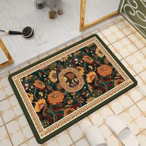 Absorbent Silicon Dinosaur Foot Mat for Home Use Kitchen Bathroom Universal Drain Pad Countertop Mat Slip Resistant Door Mat