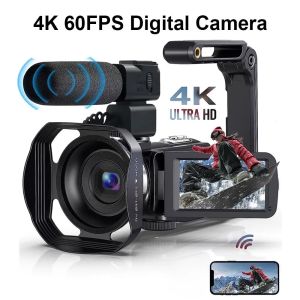 4K Digital Camera 48MP 60FPS Auto Focus 16X Zoom Camcorder New Recording Video Camera Handheld High Definition DV Camera