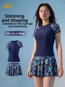 361° | Senior Lady Elegant and Slimming Split Style Swimwear