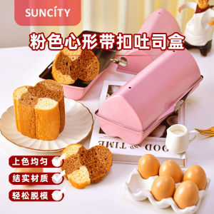 Pink Non-Stick Toast Baking Mold Small Home Use Bread Cake Roll Form European Style Cookie Baking Tools by Suncity Yangchen