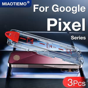 3Pcs For Google Pixel 9 Pro XL 8 8A 4G 5G Screen Protector Fingerprint Toughened Glass Accessories No Dust Bubbles Easy Kit