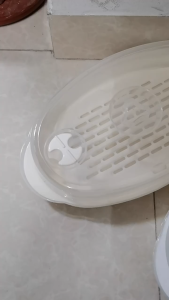 กล่องอุ่นอาหาร กล่องนึ่งปลา อุ่นอาหารในไมโครเวฟ ชามนึ่งอาหาร ปลอดภัยไม่มีสารตกค้าง ทนต่อความร้อน สะดวกต่อการใช้งาน