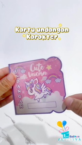 undangan ulang tahun Karakter / kartuUndangan Pesta Ultah Invitation