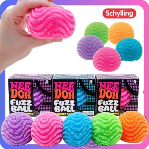 Schylling Fun Fuzz Ball Soft Squeeze Toy Stress Relief Sensory Fidget Ball Desktop Ornament for Relax