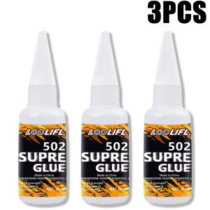 LOOLIFL | Super Glue Instant Adhesive Fast Curing Strong Clear Universal Repair Glue for Shoes Leather Metal Plastic Rubber Wood Ceramic