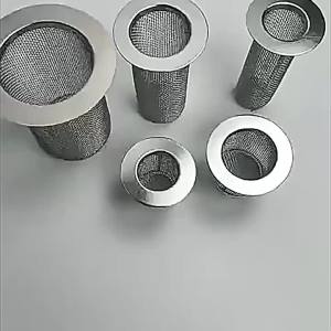 Stainless Steel Sink Filter Mesh Floor Drain Filter Mesh Kitchen Sink Anti-clog Filter Bathroom Hair Catcher Sink Accessories