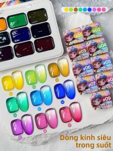 9 Màu Sơn Móng Tay Cứng Bền Hiệu Ứng Chuyển Sắc Gel Làm Móng Tự Làm Cho Tiệm Làm Móng Chuyên Nghiệp Quà Tặng