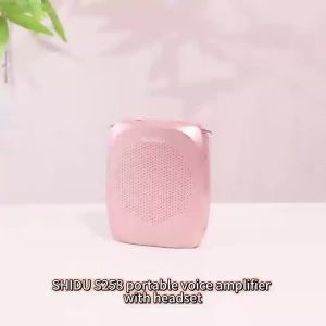 SHIDU S615 10W Portable Wireless Voice Amplifier Megaphone for Teacher with Microphone Mini Audio Speaker Rechargeable Loudspeaker