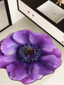 Thảm Phòng Tắm Dạng Bột Silicat 3D Hình Dạng Khác Biệt Thảm Chống Trượt Cho Gian Bếp Và Cửa Phòng Tắm Thảm Phòng Tắm Hình Chữ Nhật