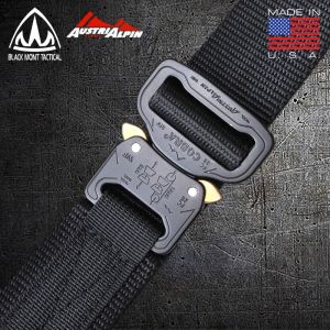 AustriAlpin | Cobra Tactical Outer Belt: Mens Canvas Austrialpin Outdoor Military-Style Training Belt (BMT) Thick Nylon Belt
