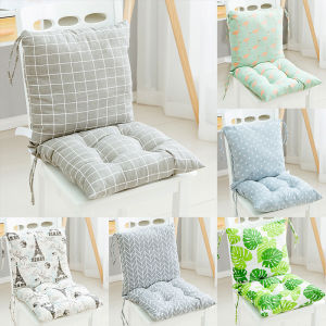 Cotton and Linen Seat and Back Cushion Set Thickened for Office Classrooms Students