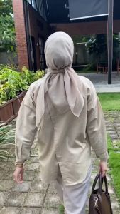 Kemeja Wanita Linen Oversize Nelka Shirt Linen Polos