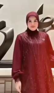 Gamis Brokat Simple Elegan Lunna Lace Dres CB Ceruty Babydoll Mix Brukat M L XL XXL Dress Kondangan Terbaru Wanita Jumbo Baju Muslim Seragaman Pernikahan Ootd Remaja Hijab Viral Kekinian