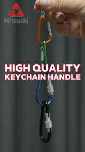 Mitsushi 5Pcs Carabiner Set Aluminum Alloy Screw Lock Keychain Holder Alloy Hook for Car Laboratory Kitchen