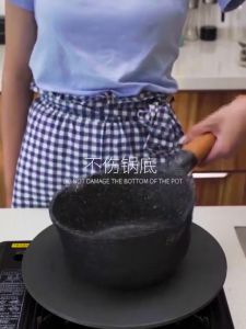 Multifunctional Heat-Conducting Plate Gas Stove Protecting Pot Anti-Burning Black Geat-Conducting Pad Thawing Plate Fast Heat Diffuser Defrosting Tray