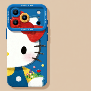 YOUSIDUN | Cute Cat Silhouette Durable Silicon Phone Case Anti-drop Hanging Strap