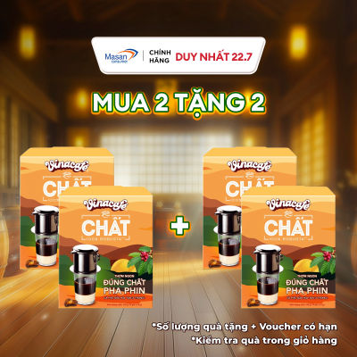 Combo 2 Cà Phê Vinacafé Chất Sữa Đá 3in1 (Phiên Bản Mới) - Hộp 10 Gói x 24G