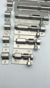 1Pc Stainless Door Latch Barrel Bolt For Aluminum Toilet Door Lock With Screw