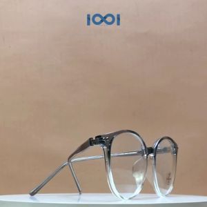 IOOI Eyewear - Kacamata Bulat TR 90 Metal Lensa Minus Anti Radiasi Blueray Pria Wanita 85001