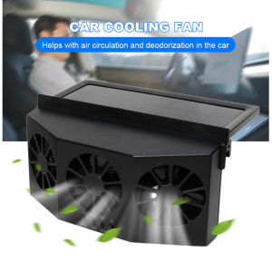 [Fast Delivery] Car Ventilator Solar Powered Car Exhaust Fan Cools Down and Eliminates Peculiar Smell Window Mounting for Most Cars