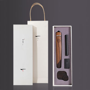 Creative Guzheng Music Player Sound System Wooden Gift Enterprise Tea Ceremony Incense Burner Decorative Ornaments