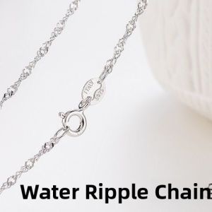 999 Pure Silver Necklace Womens Fine Snake Bone Chain Jewelry Pendant Less Lockbone Chain Fashion Accessory