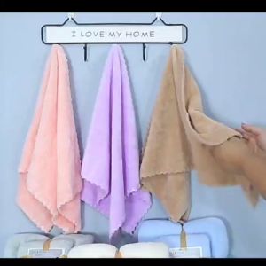 ผ้าเช็ดผม ผ้าขนหนู ขนาด 70x35ซม เช็ดหน้า ซับน้ำดีขนไม่หลุด ผ้าขนนุ่ม หลายสี towel ราคาถูก จัดส่งได้ตลอดเวลา