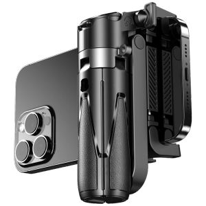 4-in-1 Selfie Stick Tripod Extendable Grip Phone Tripod with Detachable Remote Pocket Size for Vlog Livestreaming Photography