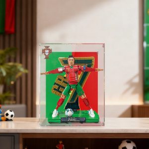 POP BRICKS | Display Box with Light and Dust Cover for Football Moment
