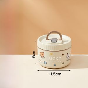Insulated Stainless Steel 316 Lunch Box Microwave Safe Portable Bento Box Home Use Student Child Small Soup Bowl for Office Workers